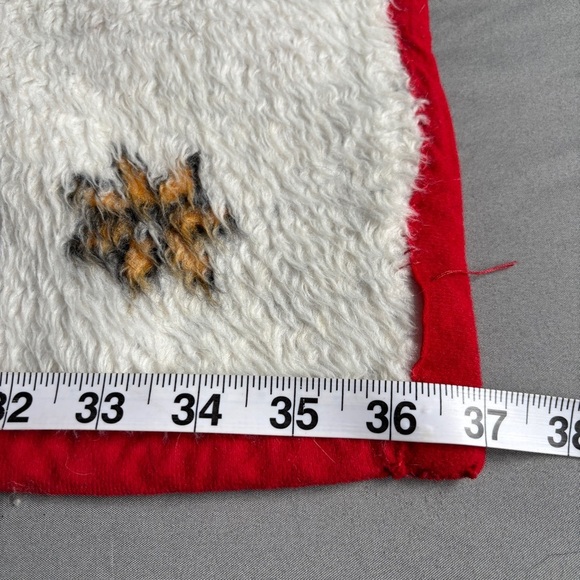 Vintage Biederlack of America Minnie Mouse Red and White Blanket with Pocket - Picture 9 of 10